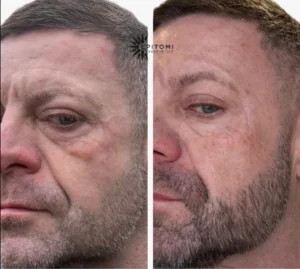 NeoGen Plasma under eye treatment Before and after results.